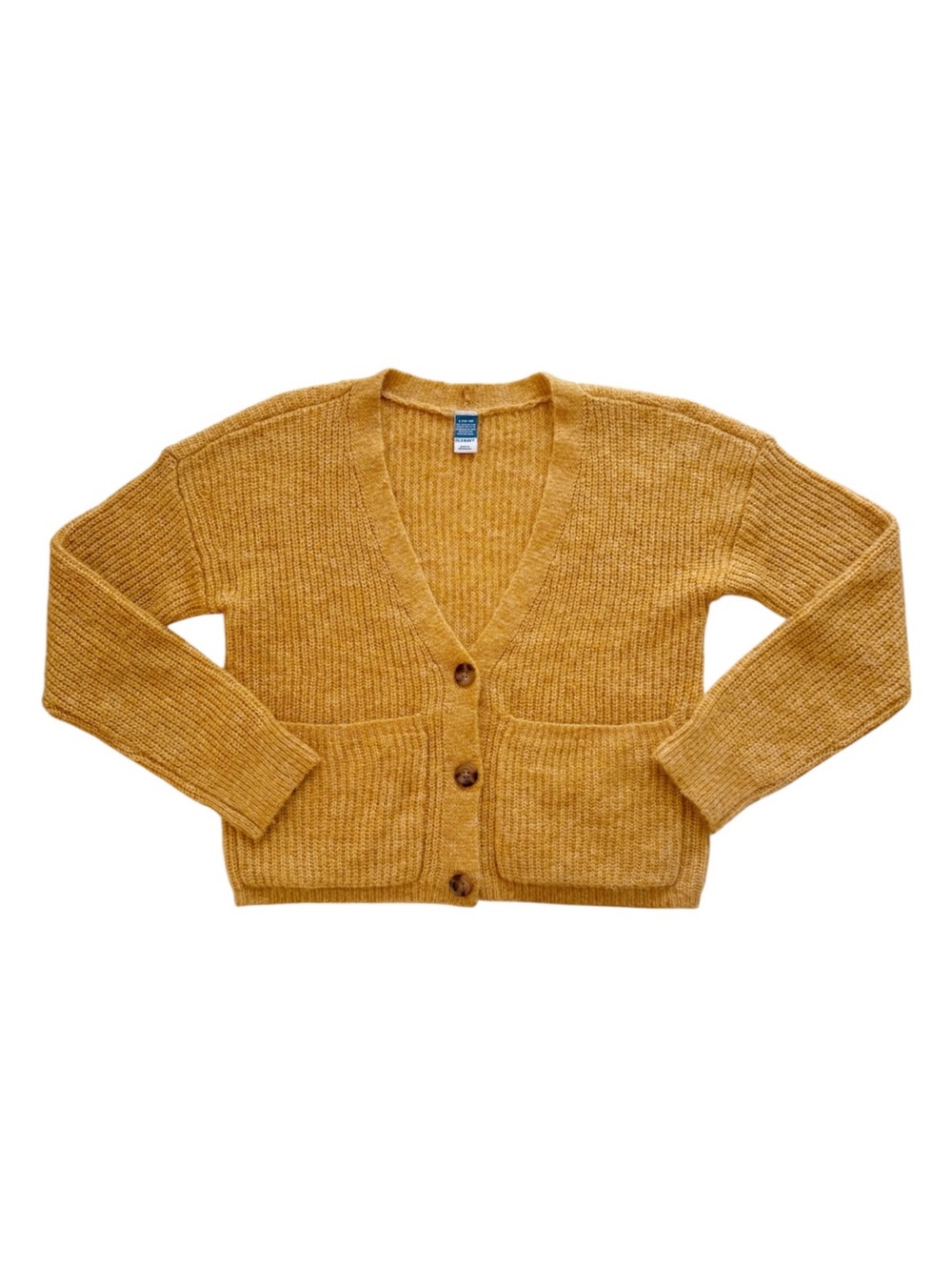 Old Navy Mustard Cardigan Sweater 10/12